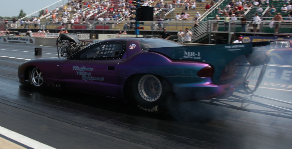 Mark Kauffman Pro Mod Firebird burnout Norwalk 2009