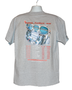 Pontiac t shirt Elite 10 fastest Pontiacs ever oxford back