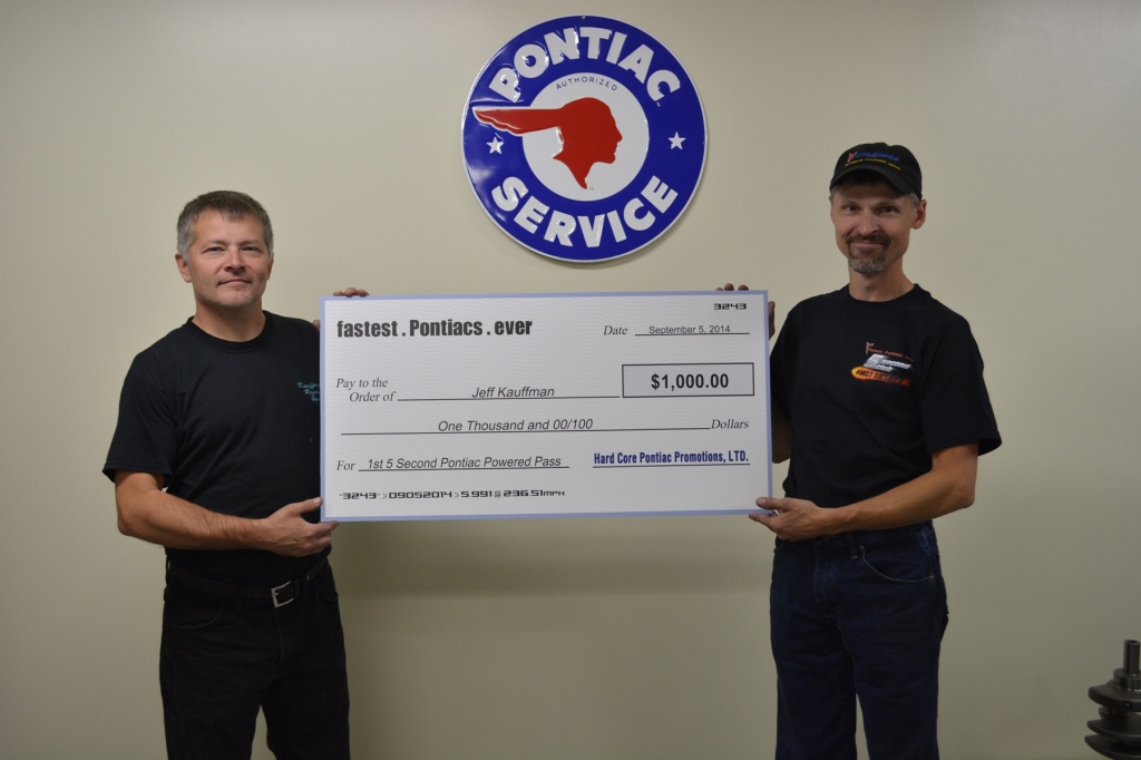 Jeff and Mark Kauffman with their BIG CHECK from HCPP