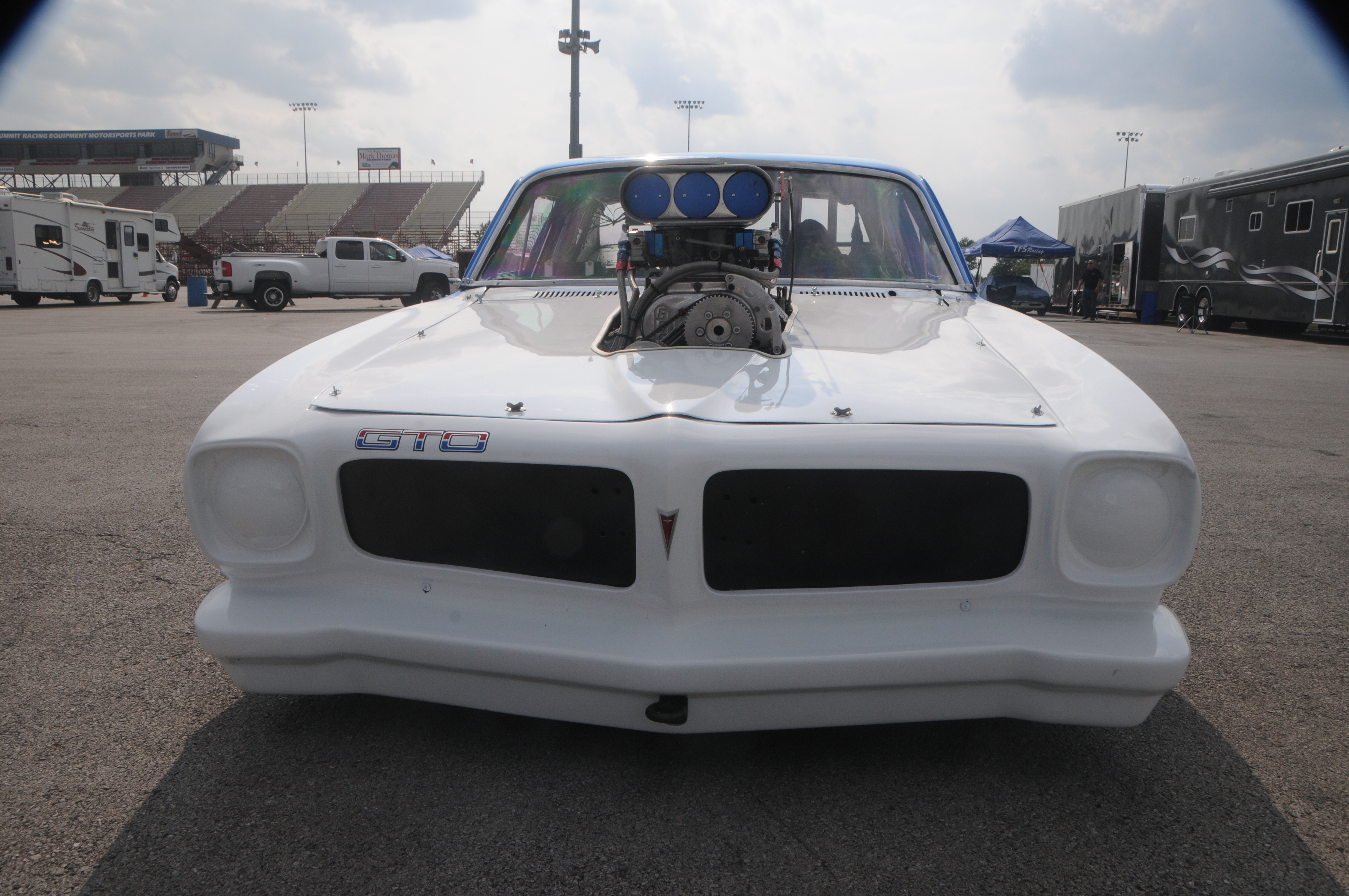 George Z 1974 Pontiac GTO front blower